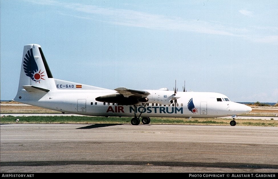 Aircraft Photo of EC-GAD | Fokker 50 | Air Nostrum | AirHistory.net #47358