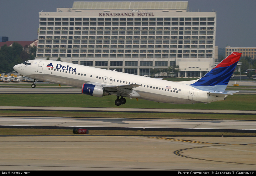 Aircraft Photo of N393DA | Boeing 737-832 | Delta Air Lines | AirHistory.net #47368