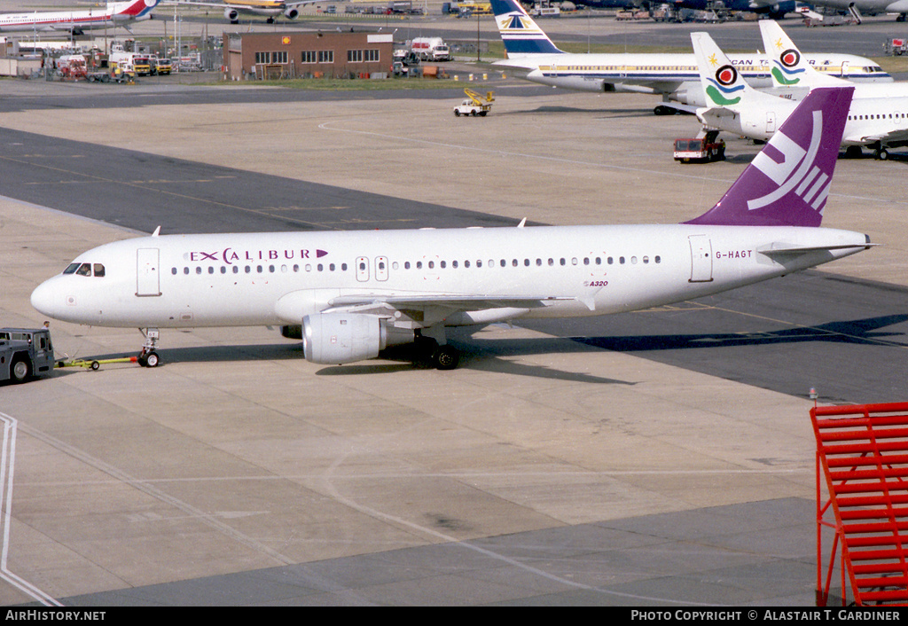 Aircraft Photo of G-HAGT | Airbus A320-212 | Excalibur | AirHistory.net #47380