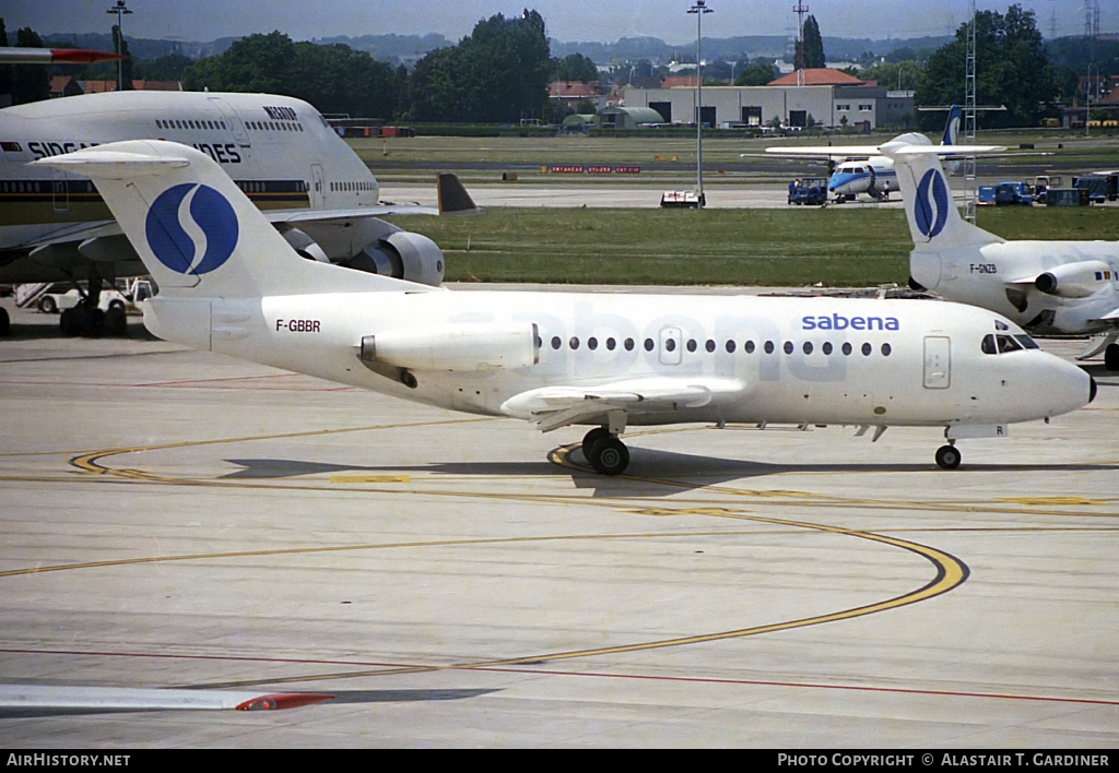 Aircraft Photo of F-GBBR | Fokker F28-1000 Fellowship | Sabena | AirHistory.net #47401