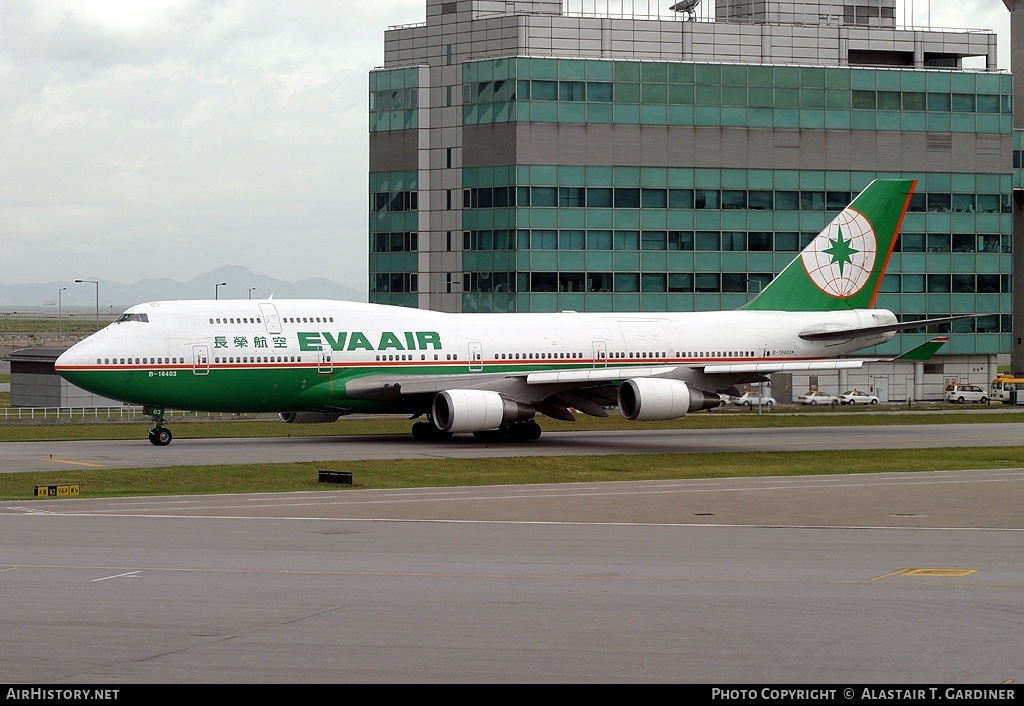 Aircraft Photo of B-16403 | Boeing 747-45EM | EVA Air | AirHistory.net #47438