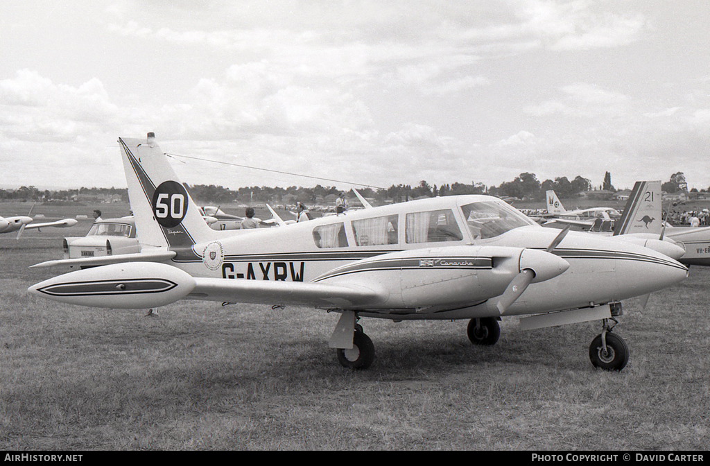 Aircraft Photo of G-AXRW | Piper PA-30-160 Twin Comanche C | AirHistory.net #47459