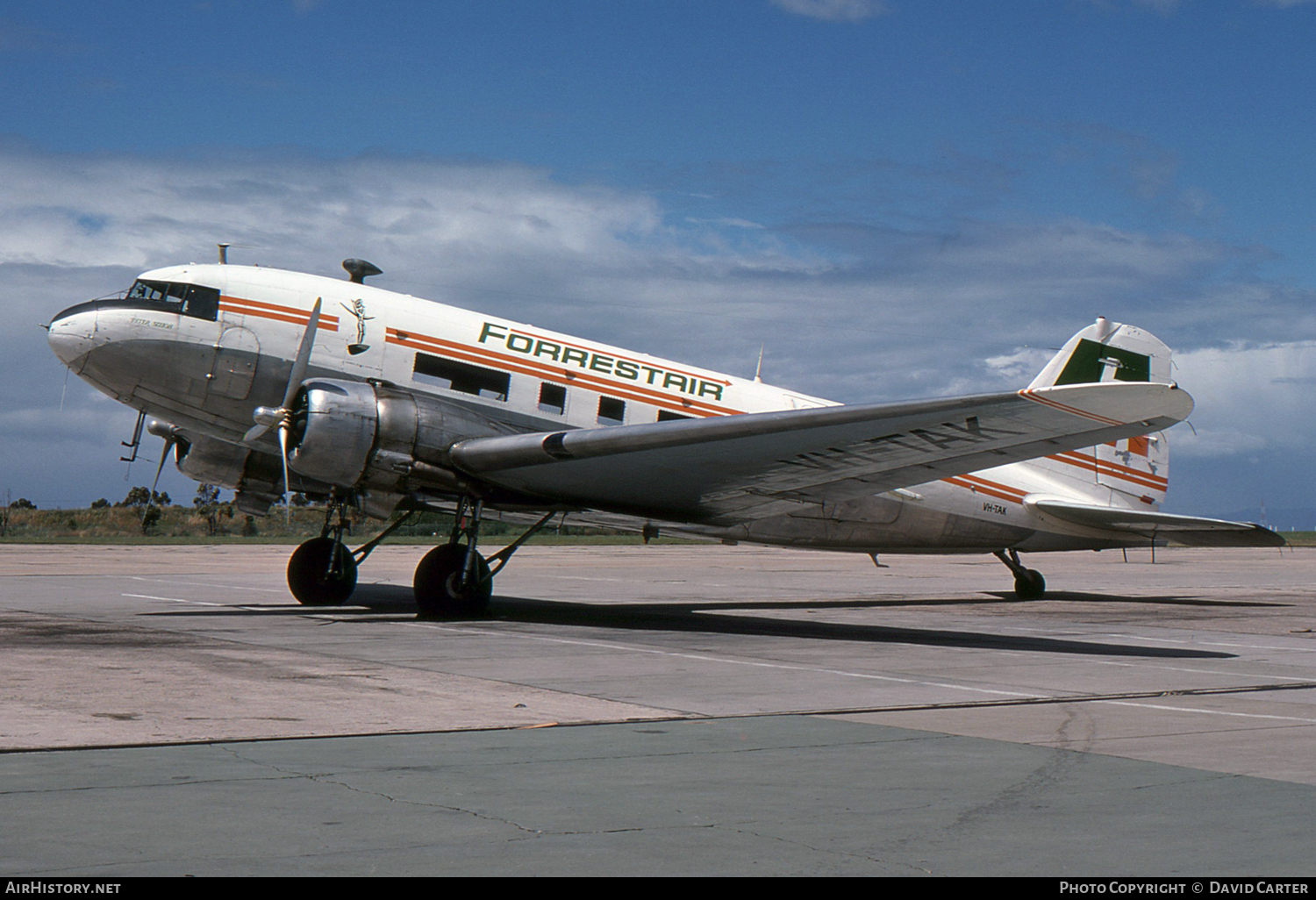 Aircraft Photo of VH-TAK | Douglas DC-3(C) | Forrestair | AirHistory.net #47460