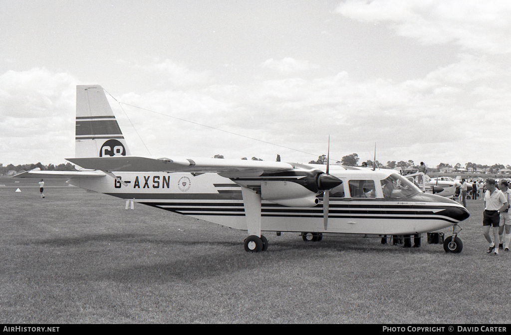 Aircraft Photo of G-AXSN | Britten-Norman BN-2A Islander | AirHistory.net #47466