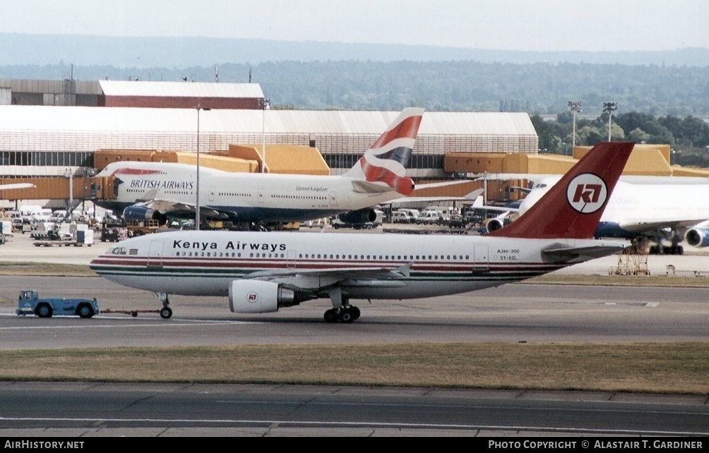 Aircraft Photo of 5Y-KQL | Airbus A310-304 | Kenya Airways | AirHistory.net #47519