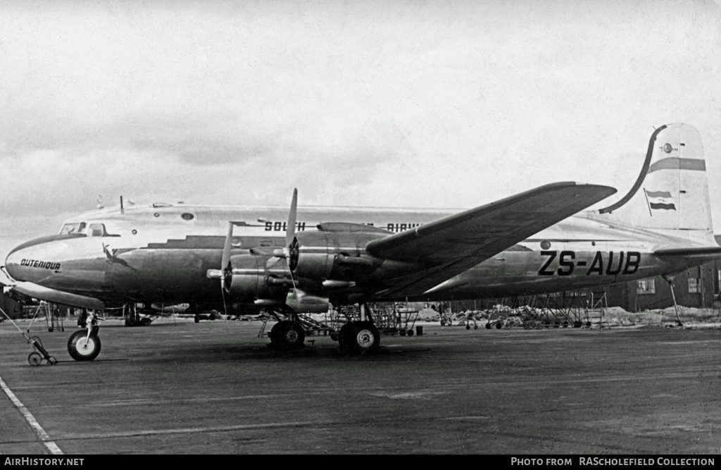 Aircraft Photo of ZS-AUB | Douglas DC-4-1009 | South African Airways - Suid-Afrikaanse Lugdiens | AirHistory.net #47558