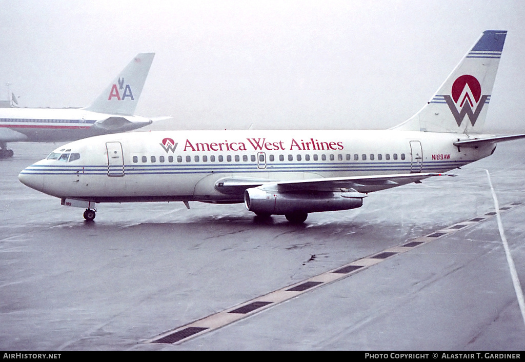 Aircraft Photo of N189AW | Boeing 737-277/Adv | America West Airlines | AirHistory.net #47566