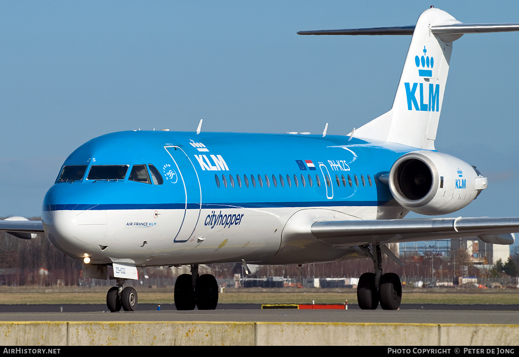 Aircraft Photo of PH-KZS | Fokker 70 (F28-0070) | KLM Cityhopper | AirHistory.net #47618