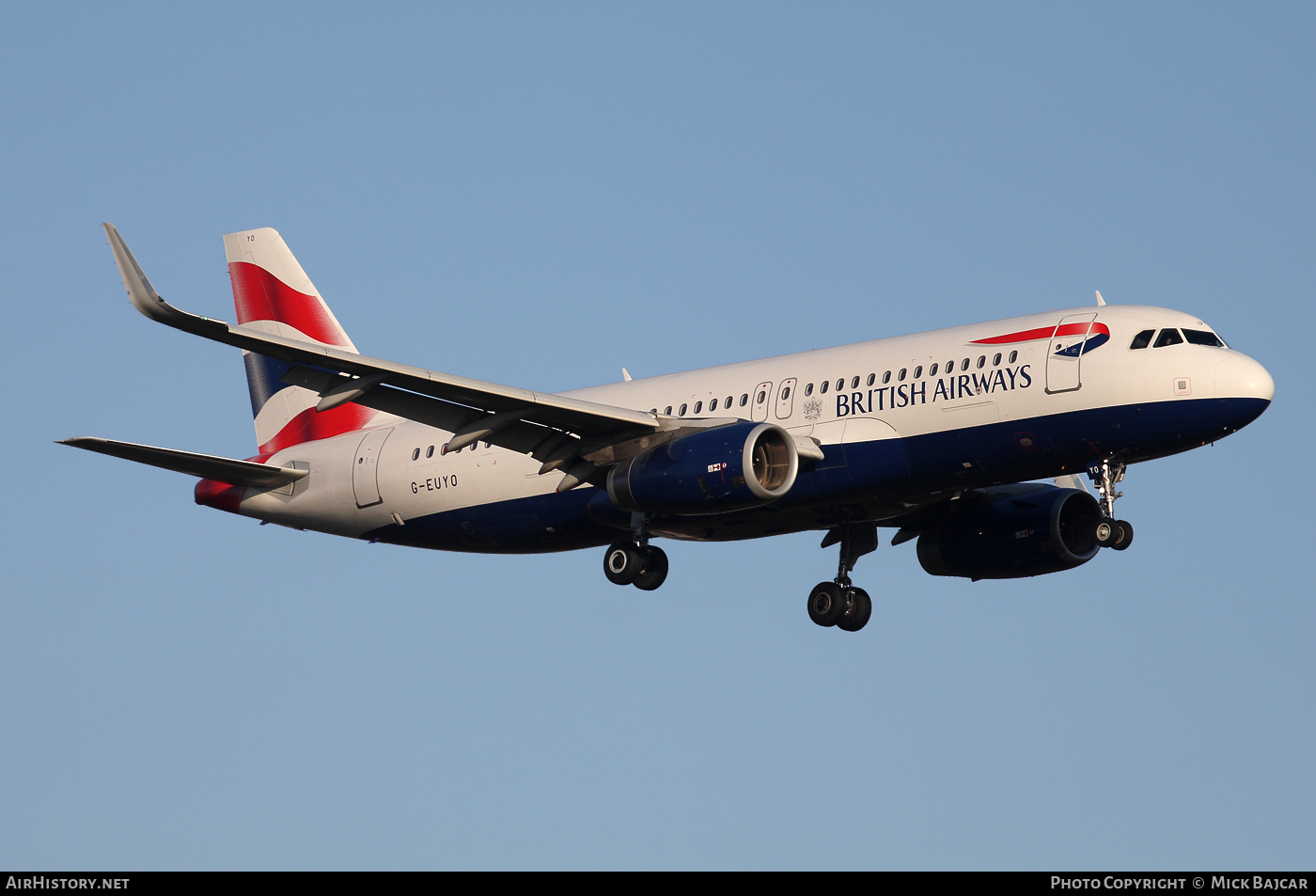 Aircraft Photo of G-EUYO | Airbus A320-232 | British Airways | AirHistory.net #47648
