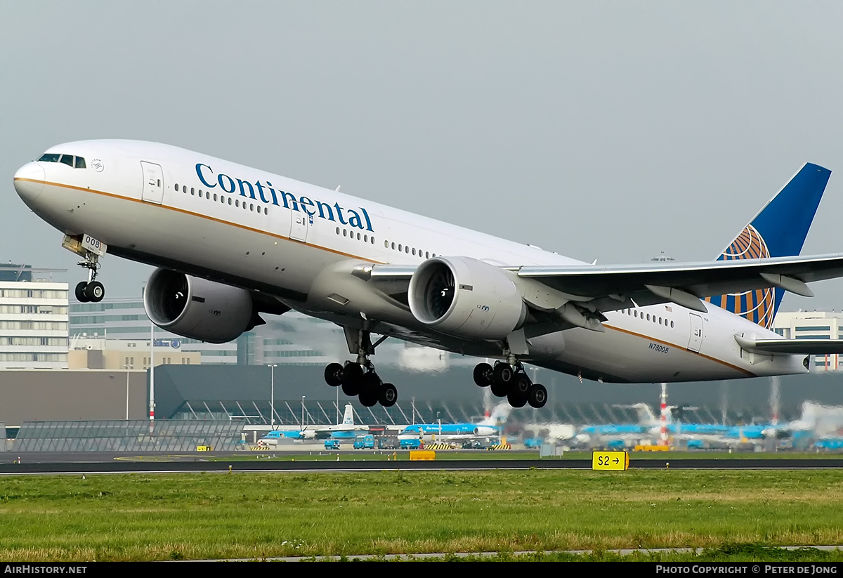 Aircraft Photo of N78008 | Boeing 777-224/ER | Continental Airlines | AirHistory.net #47671