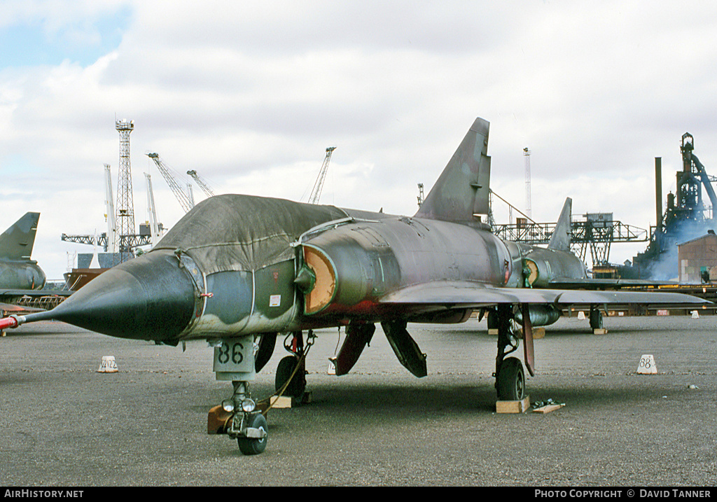 Aircraft Photo of A3-86 | Dassault Mirage IIIO(F/A) | Australia - Air Force | AirHistory.net #47678