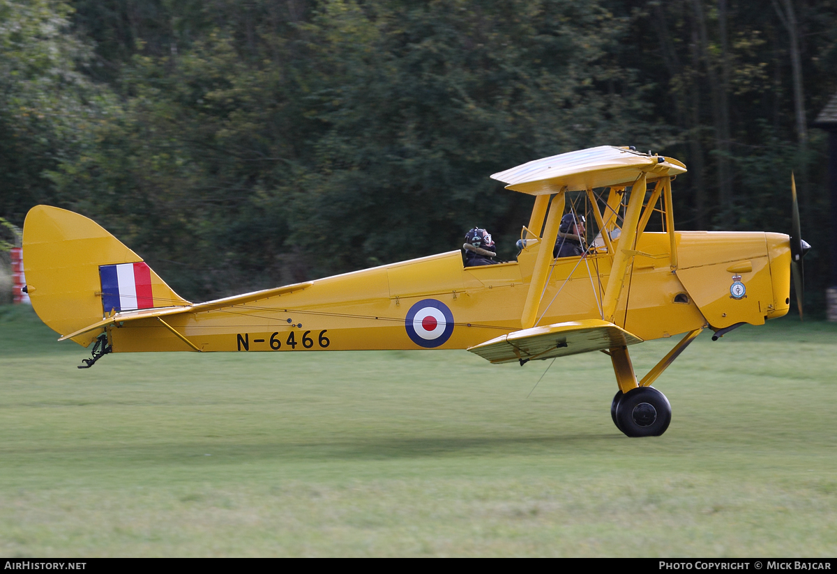 Aircraft Photo of G-ANKZ / N-6466 | De Havilland D.H. 82A Tiger Moth | UK - Air Force | AirHistory.net #47700
