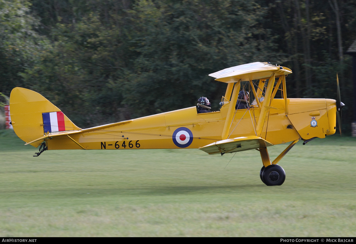 Aircraft Photo of G-ANKZ / N-6466 | De Havilland D.H. 82A Tiger Moth | UK - Air Force | AirHistory.net #47700