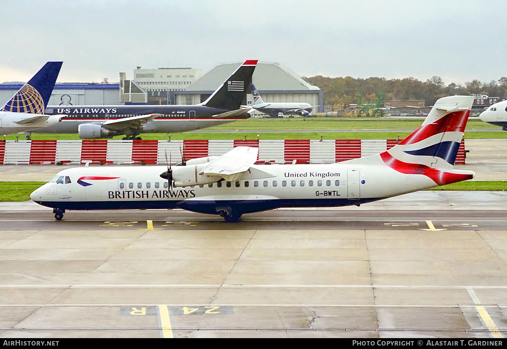 Aircraft Photo of G-BWTL | ATR ATR-72-202 | British Airways | AirHistory.net #47711