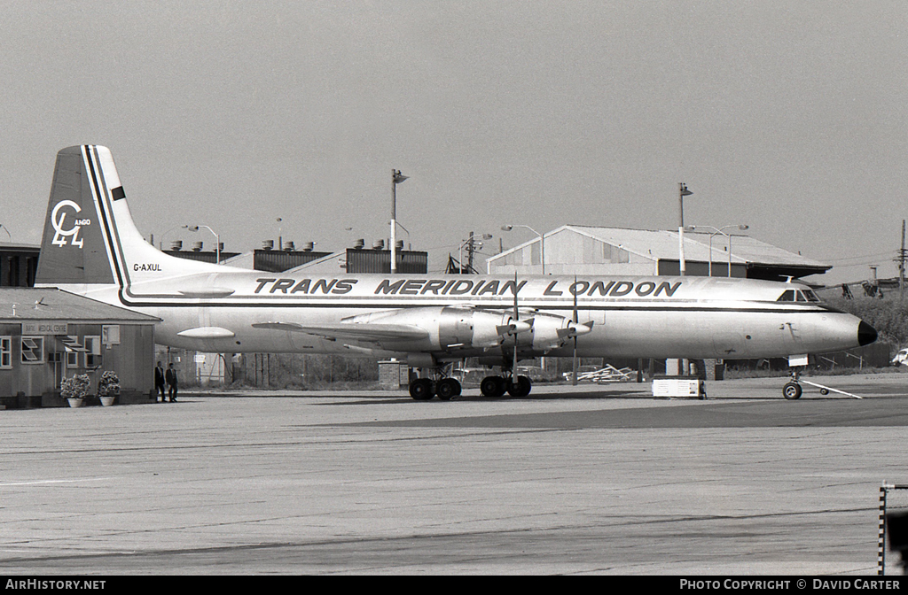 Aircraft Photo of G-AXUL | Canadair CL-44D4-2 | Trans Meridian London | AirHistory.net #47728