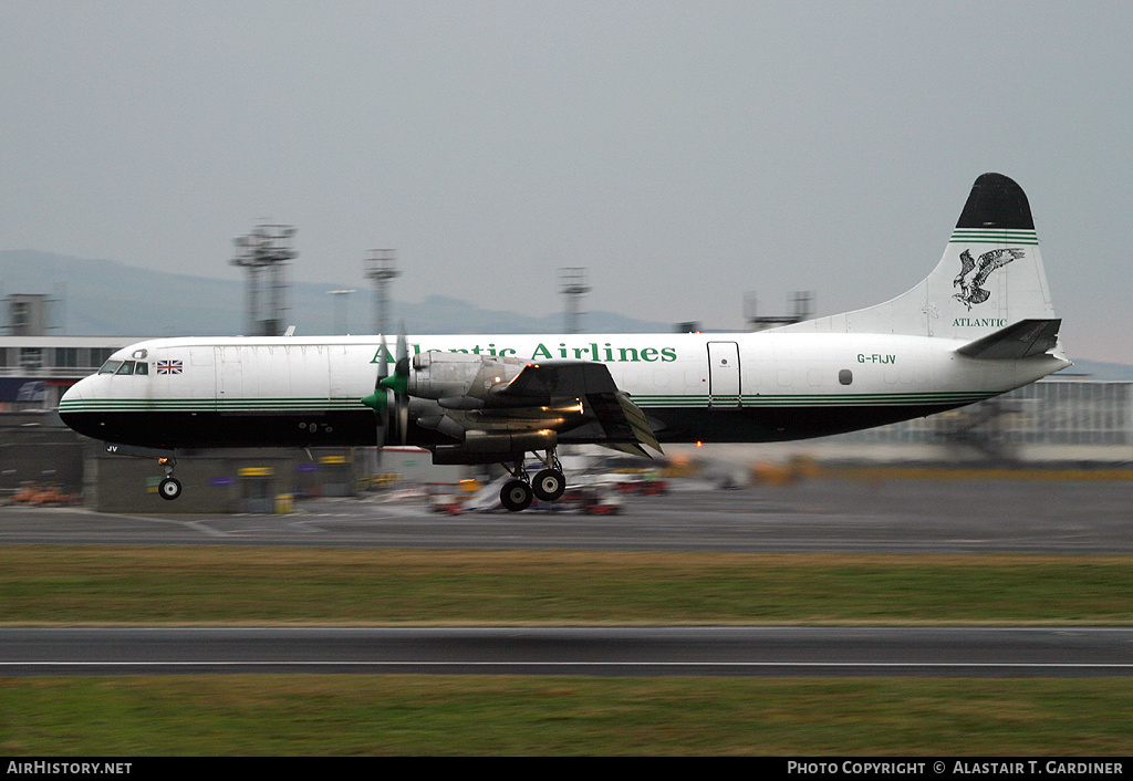 Aircraft Photo of G-FIJV | Lockheed L-188C(F) Electra | Atlantic Airlines | AirHistory.net #47754