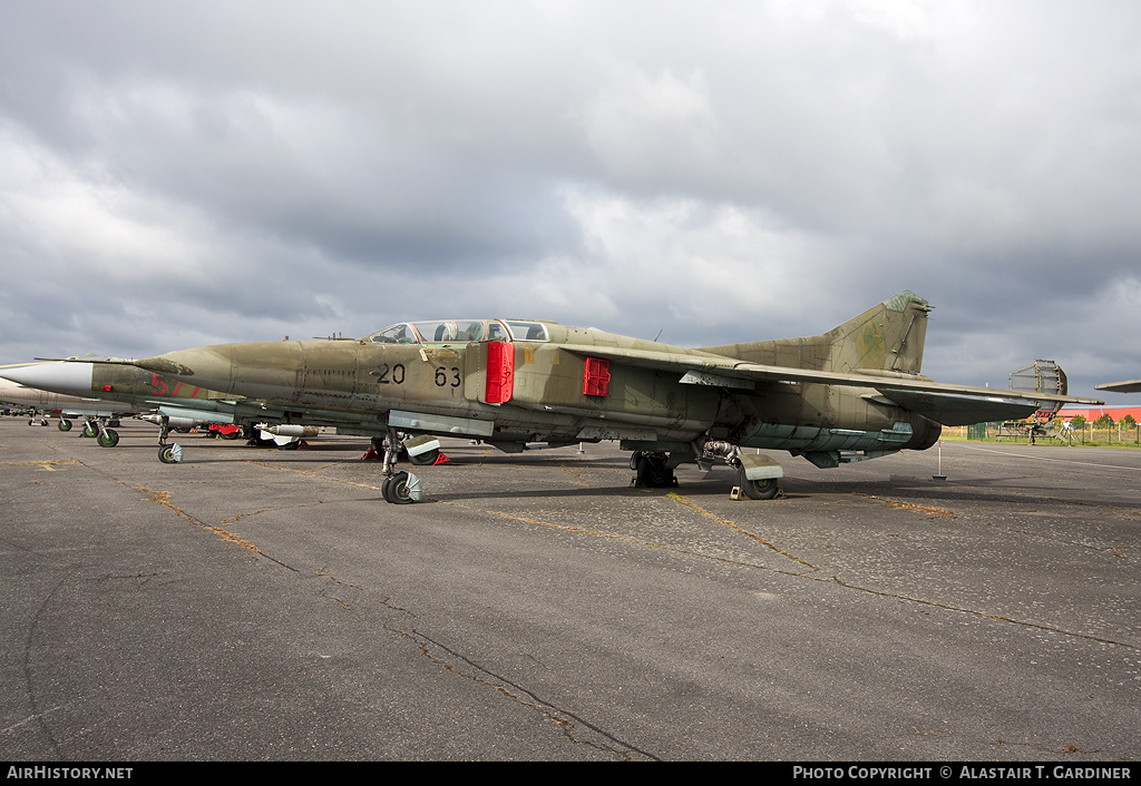 Aircraft Photo of 2063 | Mikoyan-Gurevich MiG-23UB | Germany - Air Force | AirHistory.net #47761