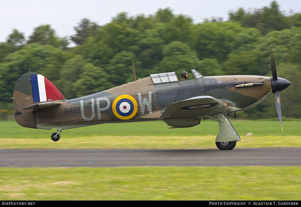 Aircraft Photo of G-HUPW / R4118 | Hawker Hurricane Mk1 | UK - Air Force | AirHistory.net #47801