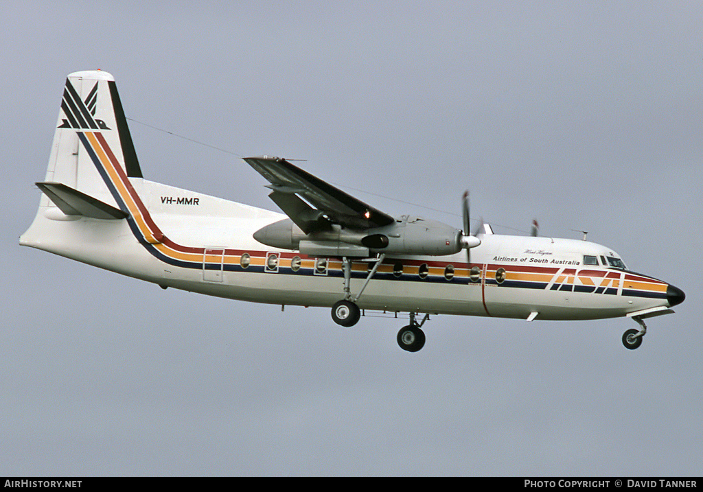 Aircraft Photo of VH-MMR | Fokker F27-200 Friendship | Airlines of South Australia - ASA | AirHistory.net #47807