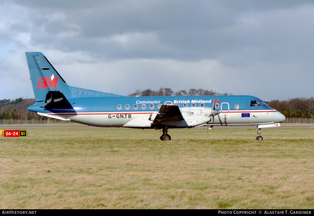 Aircraft Photo of G-GNTB | Saab-Fairchild SF-340A(QC) | British Midland Commuter | AirHistory.net #47860