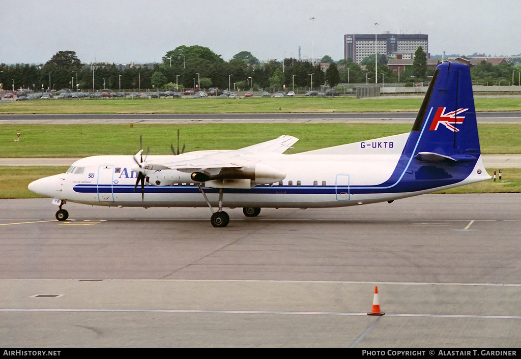 Aircraft Photo of G-UKTB | Fokker 50 | Air UK | AirHistory.net #47880