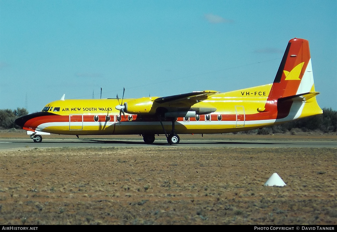 Aircraft Photo of VH-FCE | Fokker F27-500F Friendship | Air New South Wales | AirHistory.net #47904