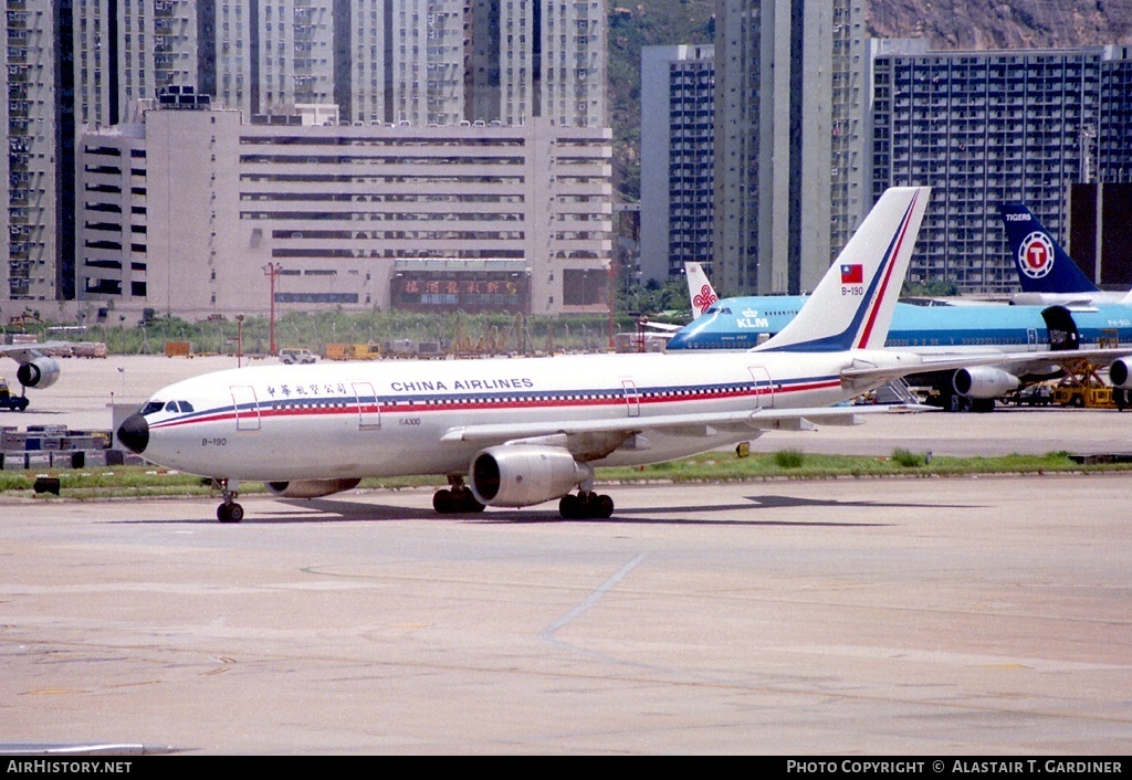 Aircraft Photo of B-190 | Airbus A300B4-220 | China Airlines | AirHistory.net #47932