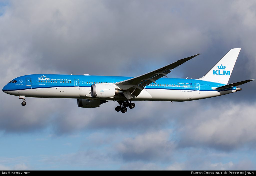 Aircraft Photo of PH-BHD | Boeing 787-9 Dreamliner | KLM - Royal Dutch Airlines | AirHistory.net #47944
