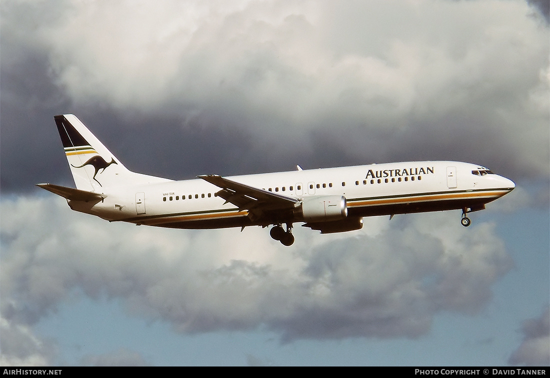 Aircraft Photo of VH-TJR | Boeing 737-476 | Australian Airlines | AirHistory.net #47968