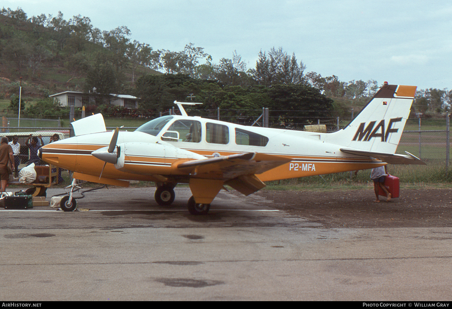 Aircraft Photo of P2-MFA | Beech D55 Baron | Missionary Aviation Fellowship - MAF | AirHistory.net #47973