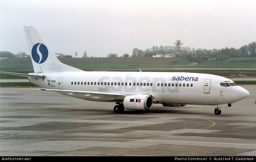 Aircraft Photo of OO-SYB | Boeing 737-329 | Sabena | AirHistory.net #47980