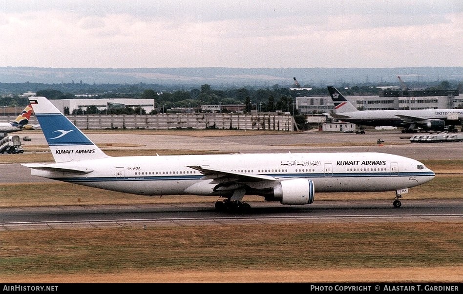 Aircraft Photo of 9K-AOA | Boeing 777-269/ER | Kuwait Airways | AirHistory.net #47997