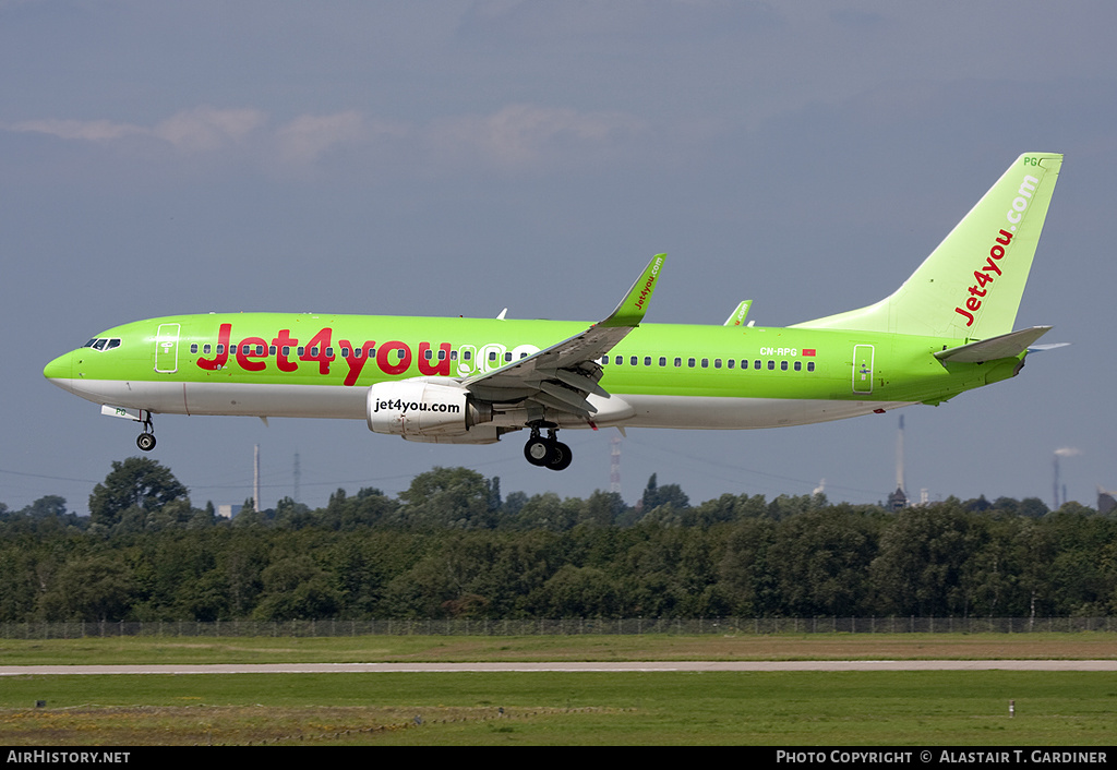 Aircraft Photo of CN-RPG | Boeing 737-8K5 | Jet4you | AirHistory.net #47999