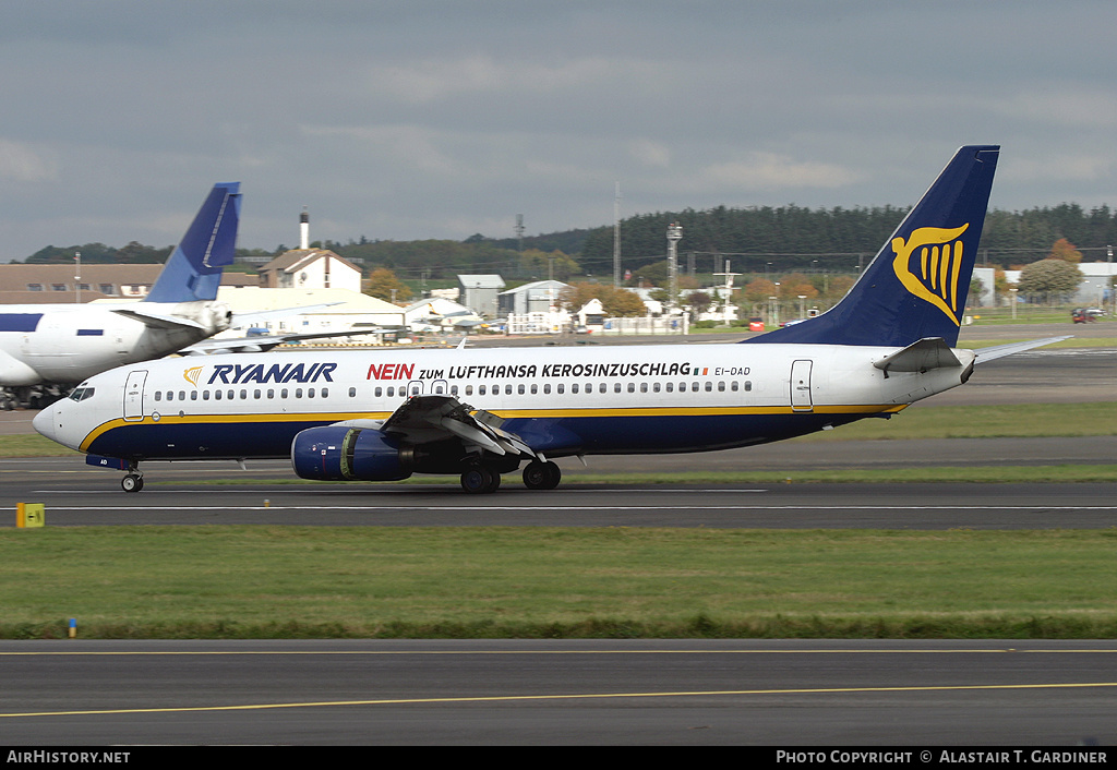 Aircraft Photo of EI-DAD | Boeing 737-8AS | Ryanair | AirHistory.net #48005