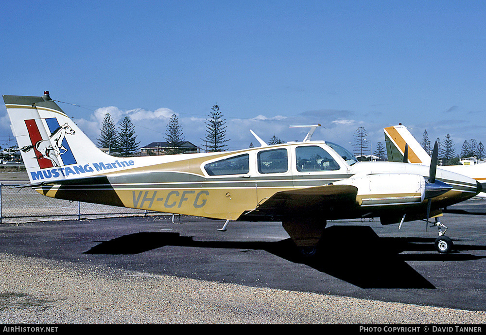 Aircraft Photo of VH-CFG | Beech C55 Baron (95-C55) | Mustang Marine | AirHistory.net #48011