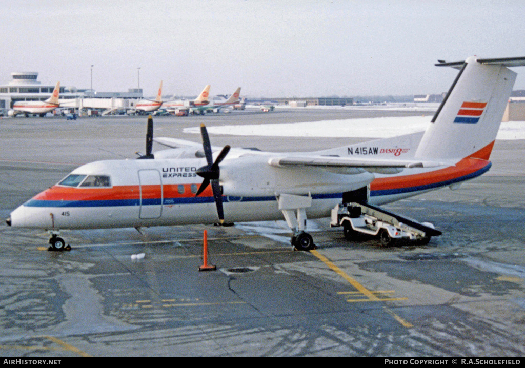 Aircraft Photo of N415AW | De Havilland Canada DHC-8-102A Dash 8 | United Express | AirHistory.net #48030