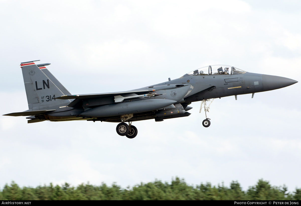 Aircraft Photo of 91-0314 / AF91-314 | McDonnell Douglas F-15E Strike Eagle | USA - Air Force | AirHistory.net #48061