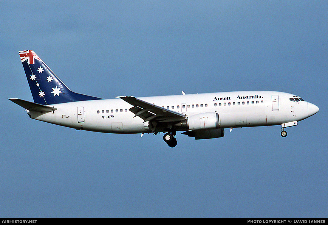 Aircraft Photo of VH-CZK | Boeing 737-377 | Ansett Australia | AirHistory.net #48081