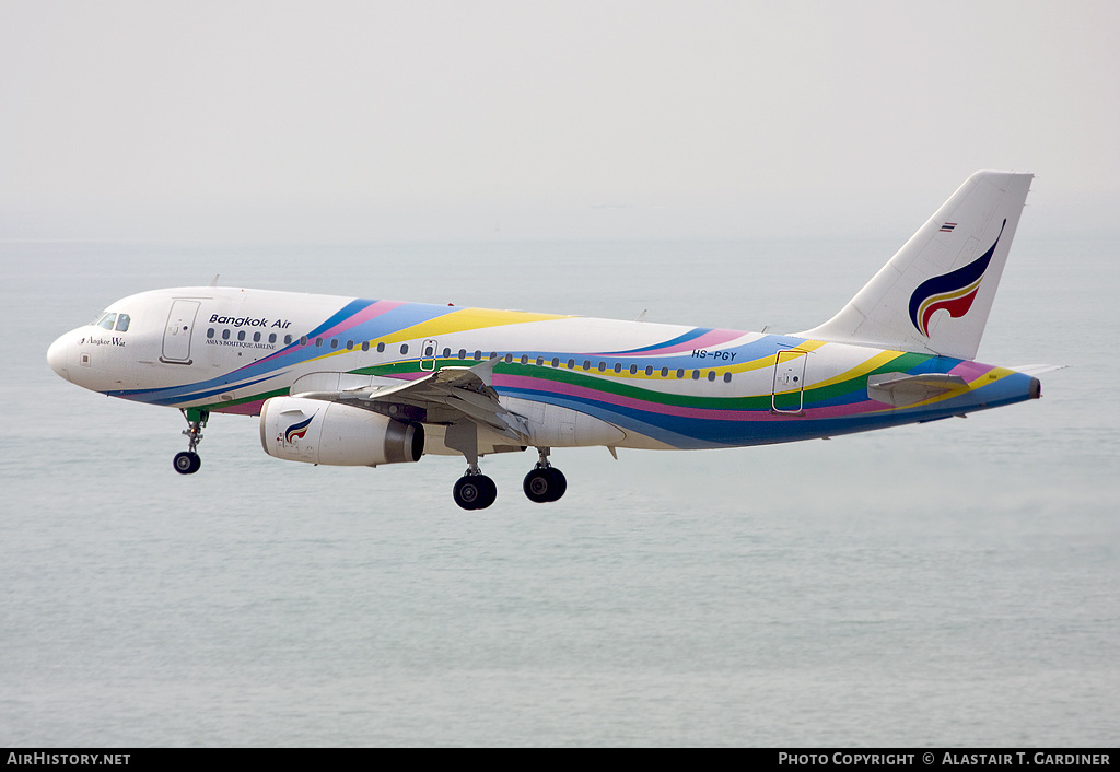 Aircraft Photo of HS-PGY | Airbus A319-132 | Bangkok Airways | AirHistory.net #48108