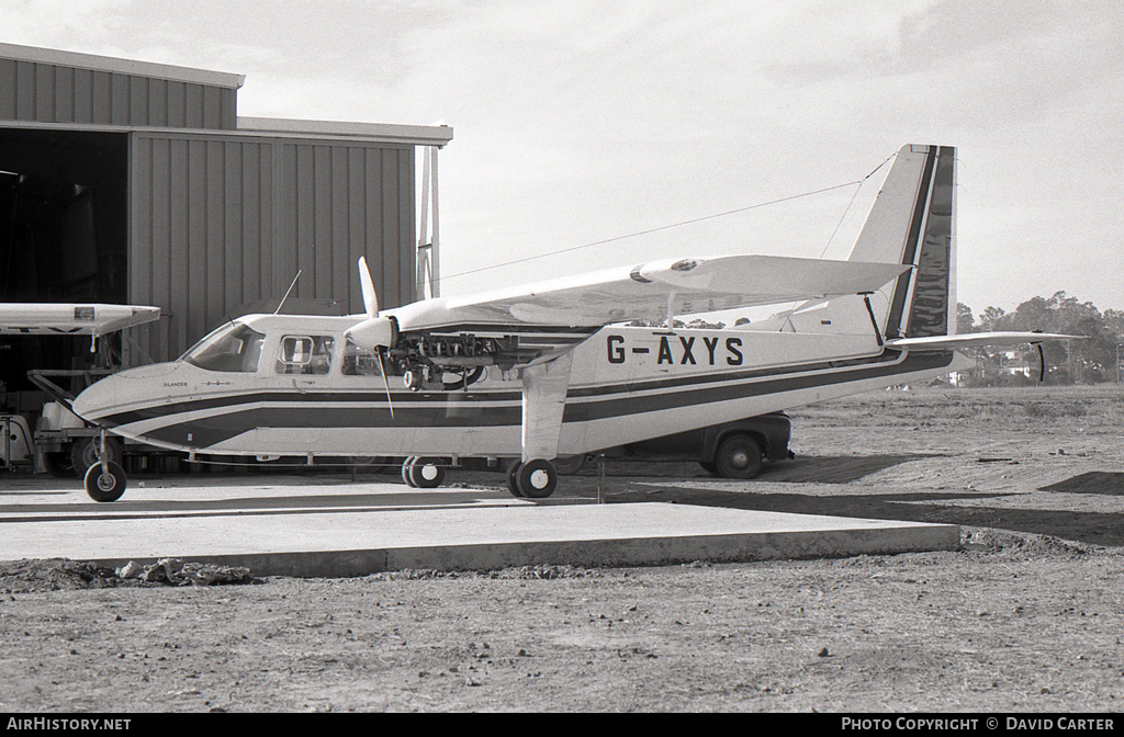Aircraft Photo of G-AXYS | Britten-Norman BN-2A Islander | AirHistory.net #48118