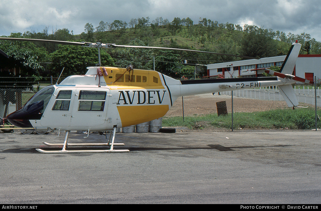 Aircraft Photo of P2-FHI | Bell 206B-3 JetRanger III | Avdev | AirHistory.net #48120