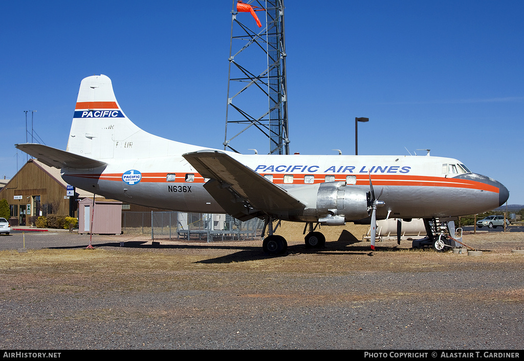 Aircraft Photo of N636X | Martin 404 | Pacific Air Lines | AirHistory.net #48129