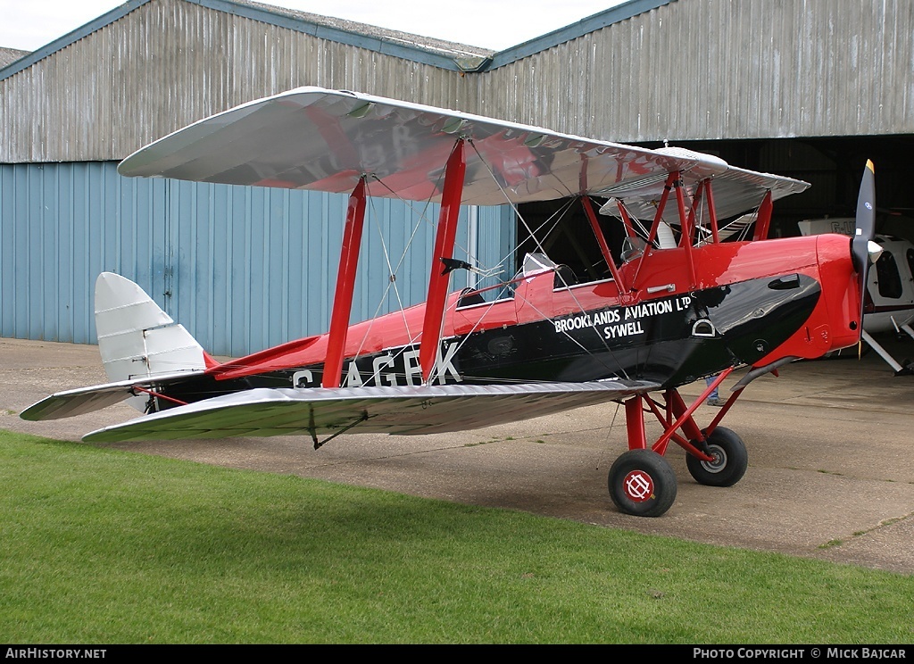 Aircraft Photo of G-AGPK | De Havilland D.H. 82A Tiger Moth II | Brooklands Aviation | AirHistory.net #48134