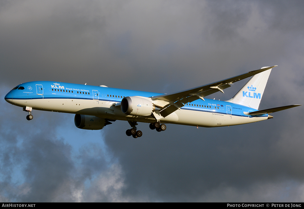 Aircraft Photo of PH-BHE | Boeing 787-9 Dreamliner | KLM - Royal Dutch Airlines | AirHistory.net #48140