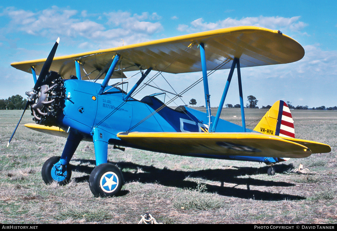 Aircraft Photo of VH-HYU | Stearman PT-13B Kaydet (A75) | USA - Air Force | AirHistory.net #48148