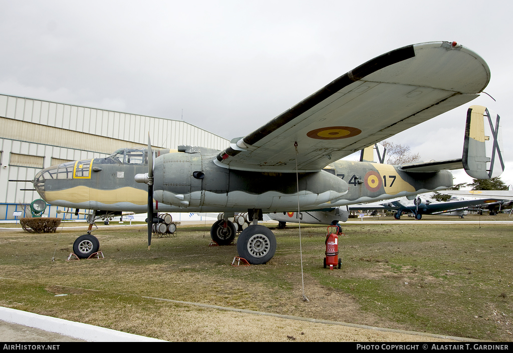 Aircraft Photo of No Reg | North American TB-25N Mitchell | Spain - Air Force | AirHistory.net #48155