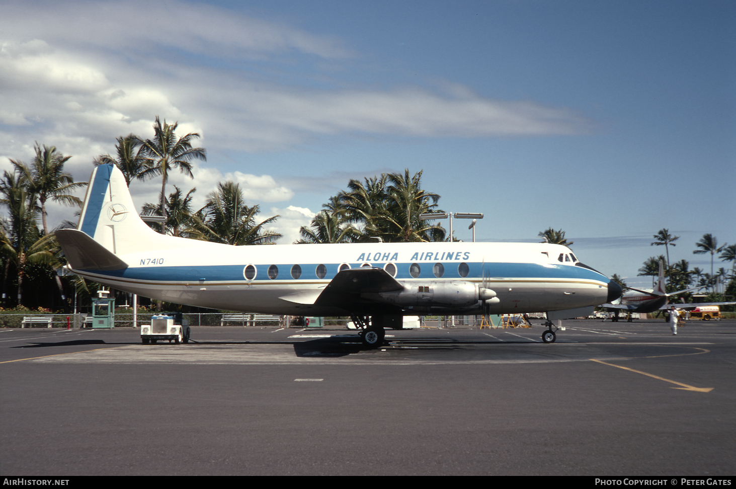 Aircraft Photo of N7410 | Vickers 754D Viscount | Aloha Airlines | AirHistory.net #48172