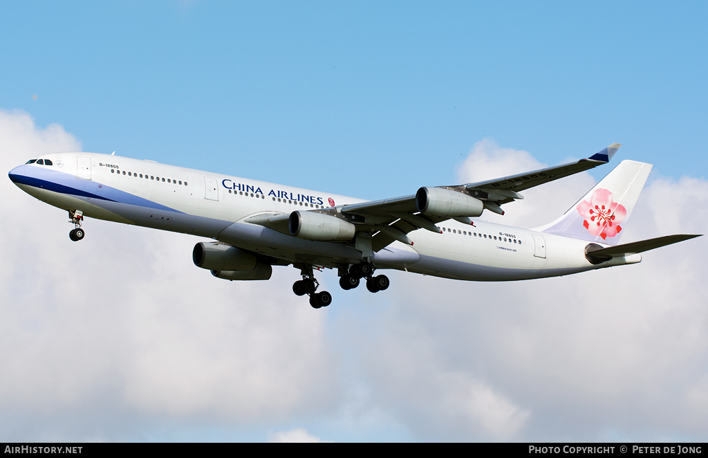 Aircraft Photo of B-18805 | Airbus A340-313 | China Airlines | AirHistory.net #48180