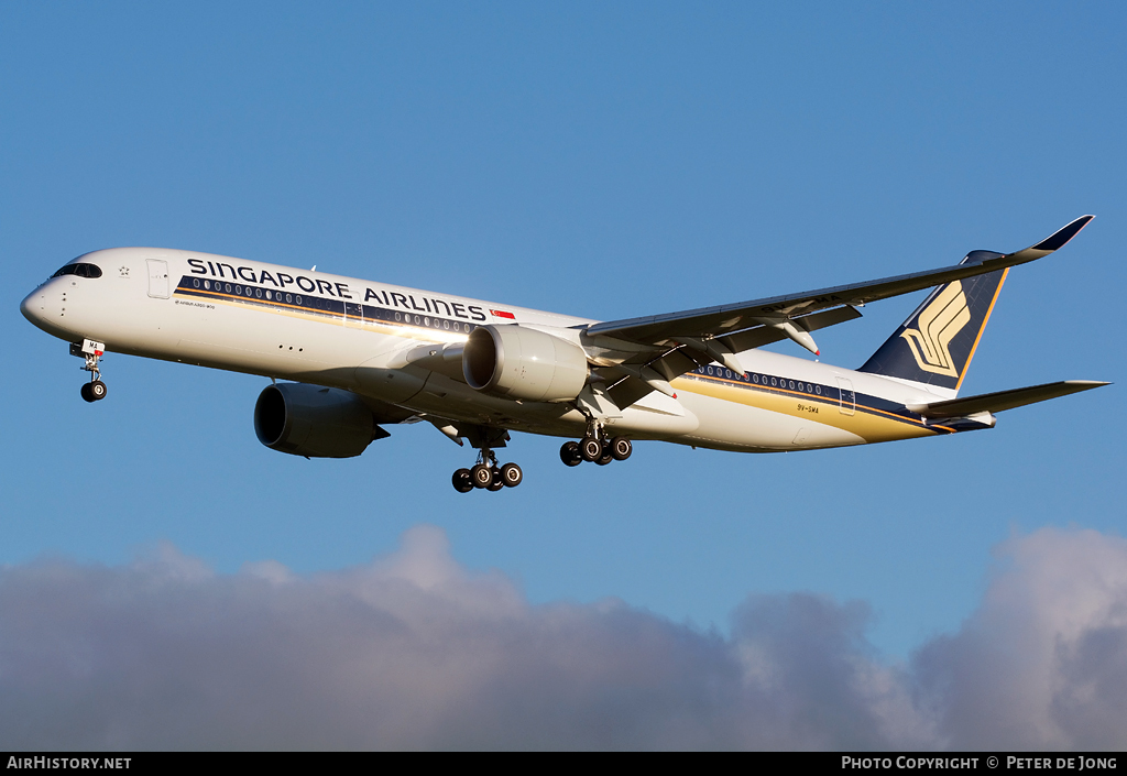 Aircraft Photo of 9V-SMA | Airbus A350-941 | Singapore Airlines | AirHistory.net #48219