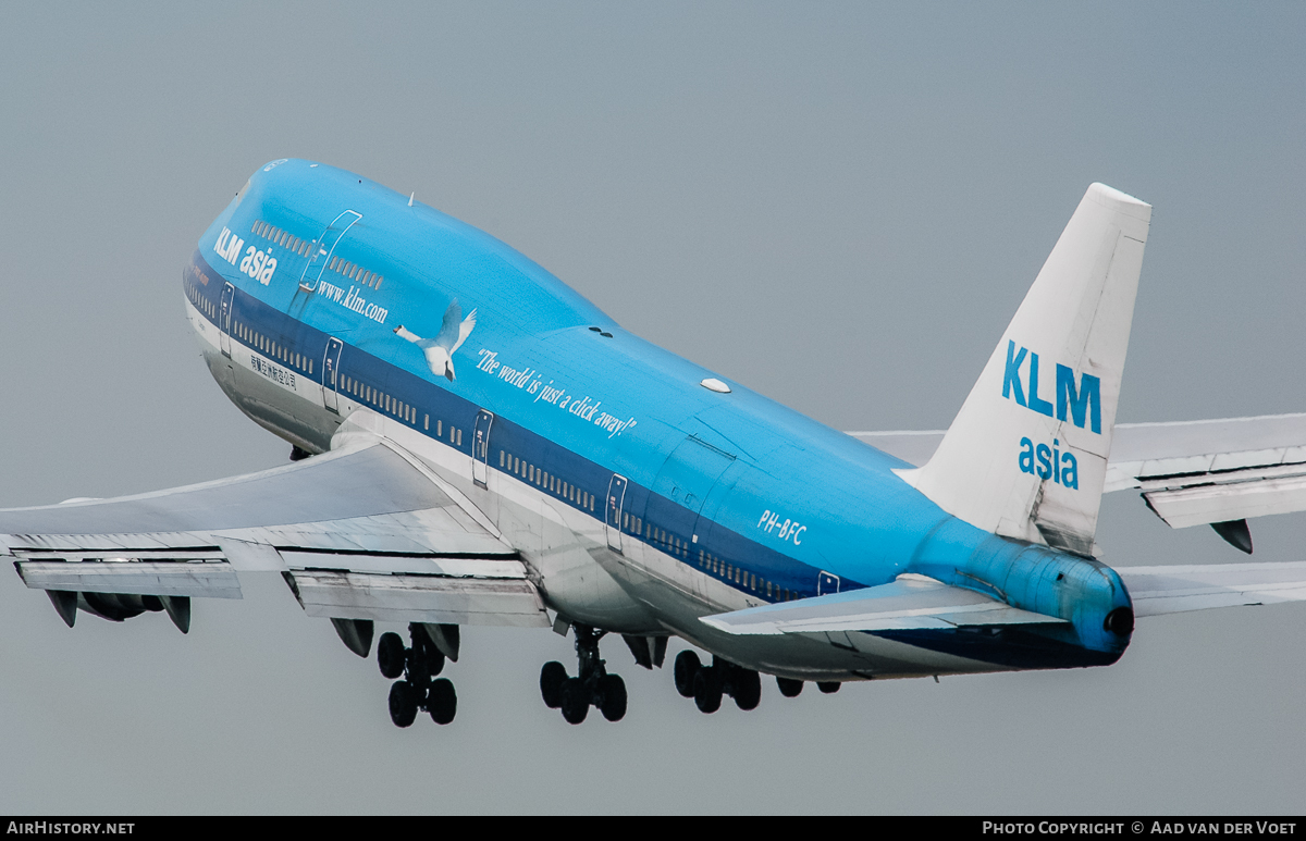 Aircraft Photo of PH-BFC | Boeing 747-406M | KLM Asia | AirHistory.net #48266